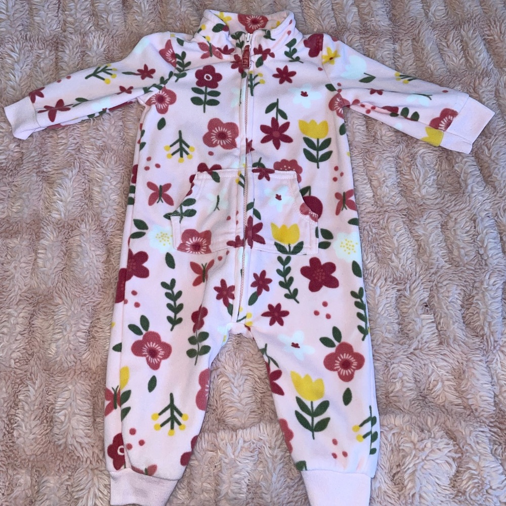 Fleece baby onesie